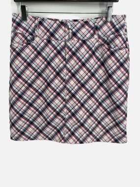 Jofit Signature Plaid Activewear Skort Golf Pickleball Tennis - Size 6